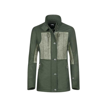 Jagdhund Damen Lodenjacke Gamskopf 2 zweifärbig