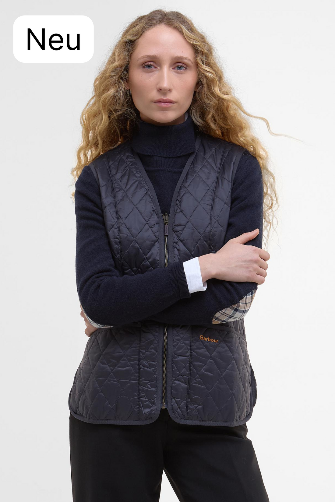 Innenfutter Tartan Betty (navy)