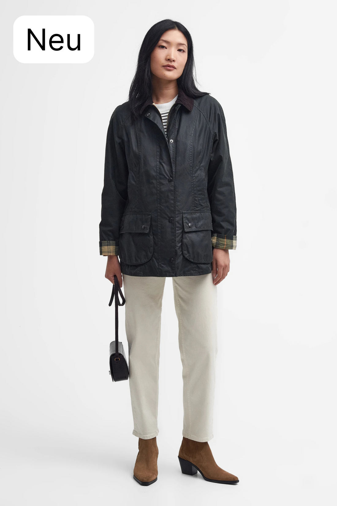 Wachsjacke Beadnell (sage)