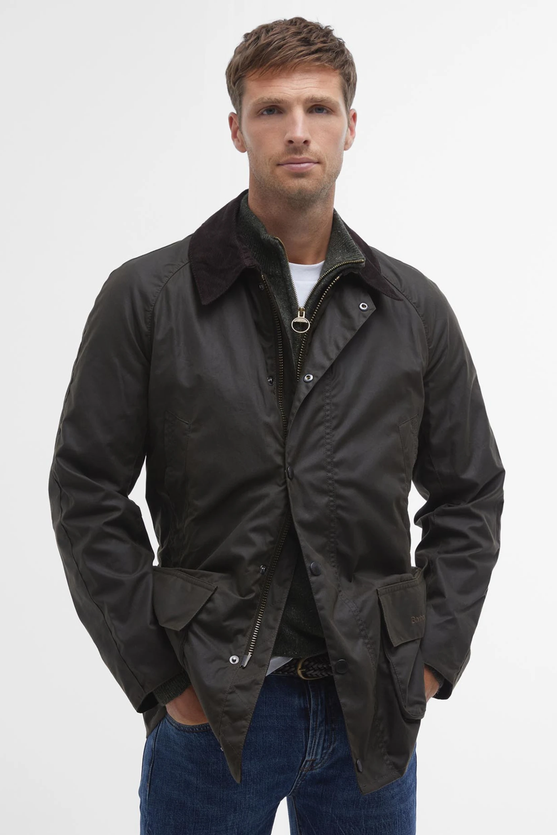 Wachsjacke Bristol (oliv)