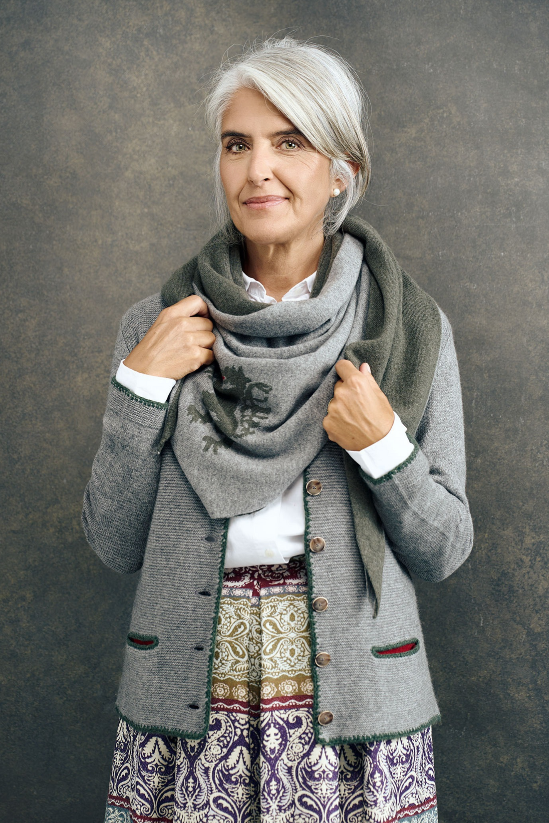Cashmere Wende-Dreieckstuch Thea