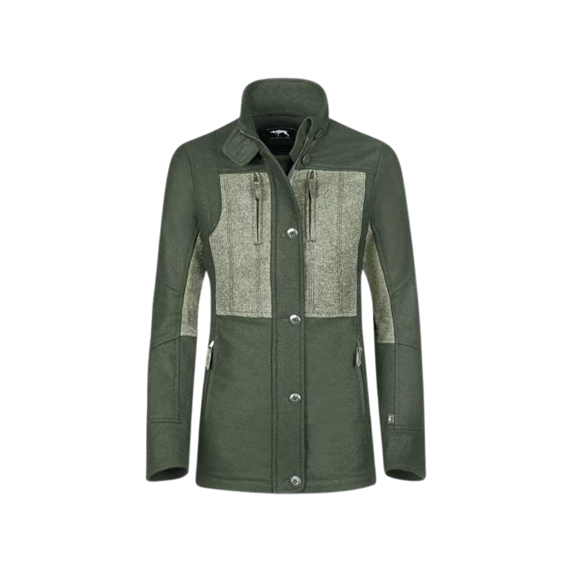Jagdhund Damen Lodenjacke Gamskopf 2 zweifärbig