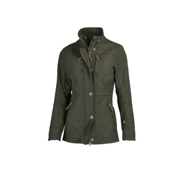 Jagdhund Damen Lodenjacke Gamskopf 2